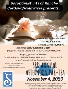 3rd Annual Afternoon Par-Tea @ Cordova Church of Christ